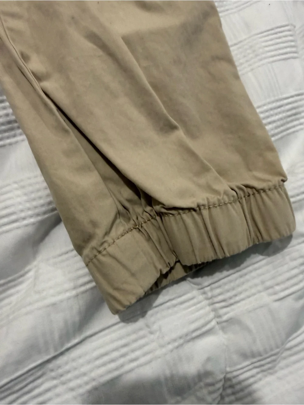 Carter's Tan Elastic-Waist Joggers for Kids